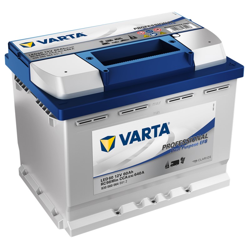 Akumulators VARTA PROFESSIONAL LED60 12V 60V 640A(EN) 242x175x190 0/1